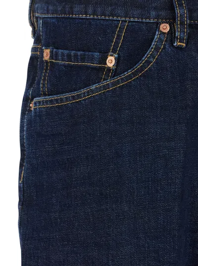 Dsquared2 Bro Buttoned Denim Shorts In Blue