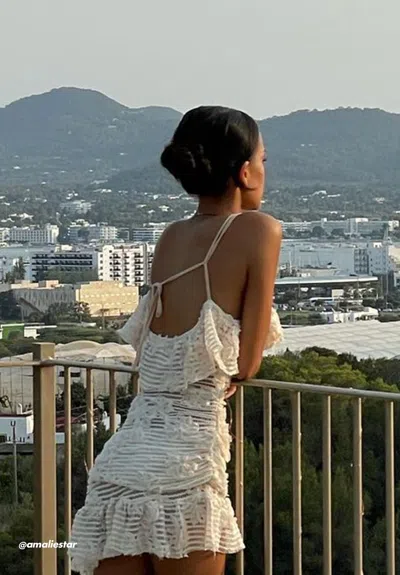 Houseofsunny Fiore Bianco Dress In White