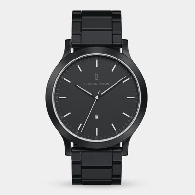 Lilienthal Berlin Huxley Black & White Stainless Steel Black Matte In Multi