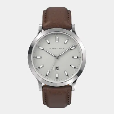 Lilienthal Berlin Huxley Ii Alabaster White Leather Dark Brown