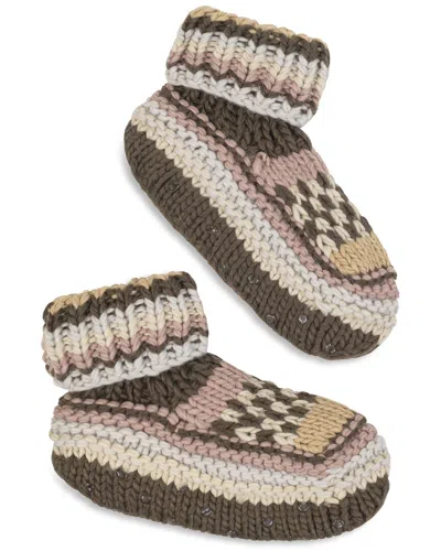 Lemon Slipper Sock In Green