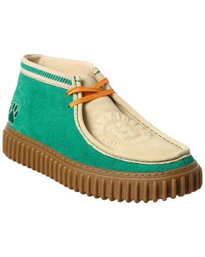 Clarks X Stranger Things Torhill Hi Suede Boot In Green