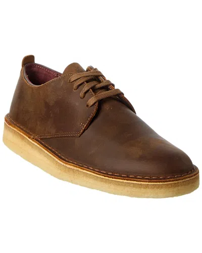 Clarks Coal London Leather Sneaker In Brown