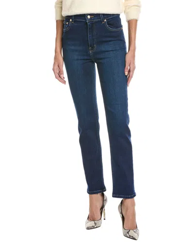 St John St. John Stretch Dark Wash Ankle Jean In Blue