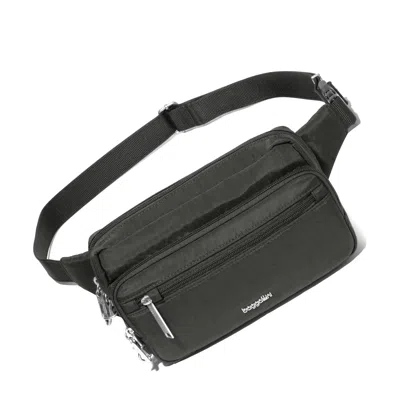 Baggallini Securtex Anti Theft Sling Belt Bag In Charcoal