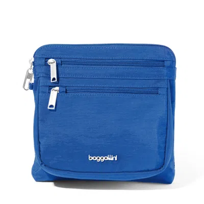 Baggallini Securtex Anti-theft Crossbody Bag In Blue