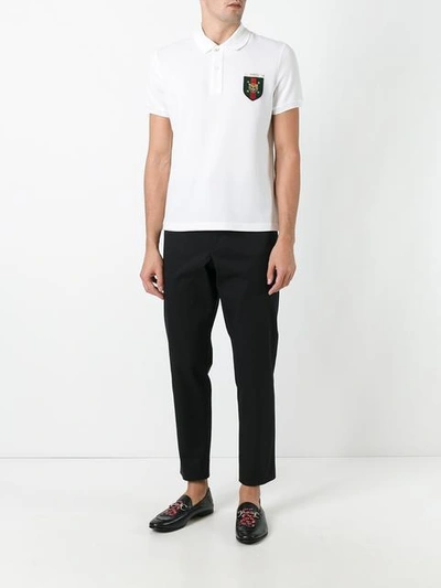 Shop Gucci Slim Fit Chinos In Black