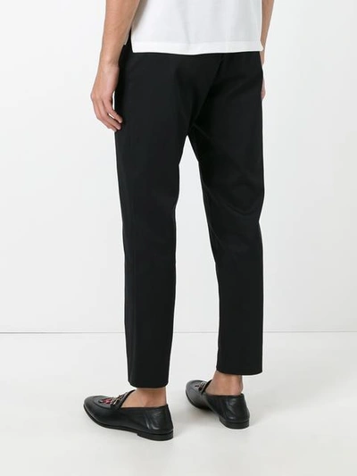 Shop Gucci Slim Fit Chinos In Black