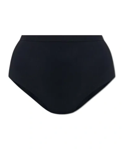 Jil Sander Logo-print Bikini Bottoms In Black