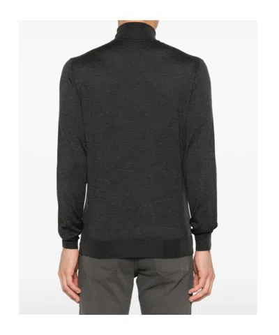 Fedeli Turtleneck Sweater In Black