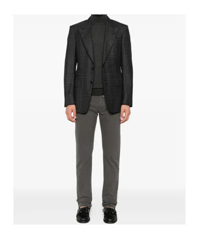 Fedeli Turtleneck Sweater In Black