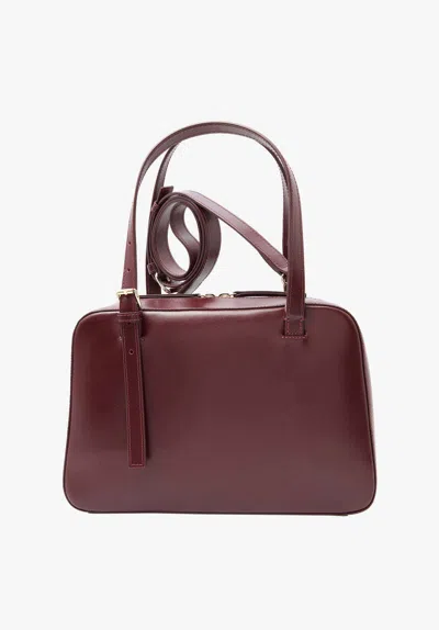 A.p.c. A. P.c. Mini Cowhide Bag For Women In Burgundy