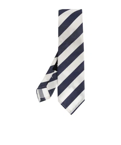 Dsquared2 Striped Classic Tie In Blue