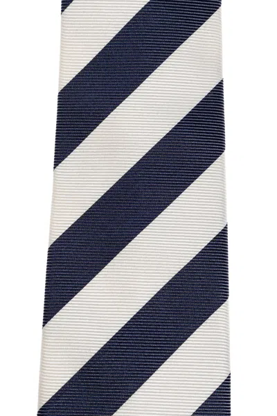 Dsquared2 Striped Classic Tie In Blue
