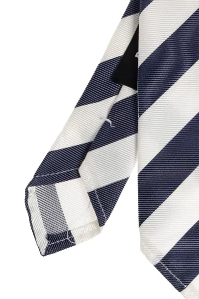 Dsquared2 Striped Classic Tie In Blue