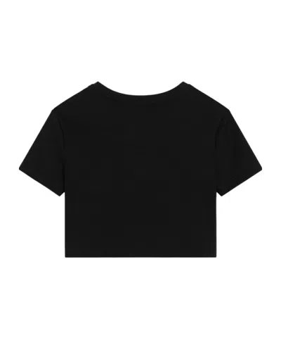 Dolce & Gabbana Dolce  Gabbana Kids Terry-effect Interlock T-shirt In Black