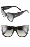 TOM FORD Anoushka 57mm Special Fit Butterfly Sunglasses