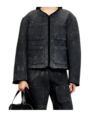 Diesel Pocket-patch Jacket In Gray