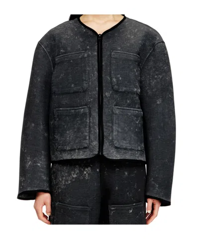 Diesel Pocket-patch Jacket In Gray