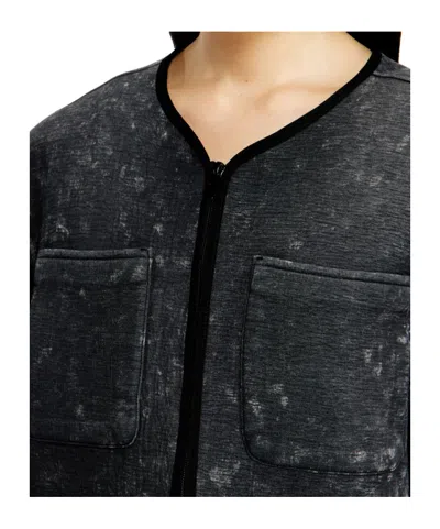 Diesel Pocket-patch Jacket In Gray