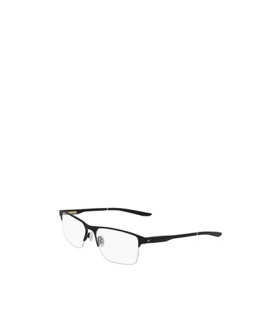 Nike Geometric Frame Plain Mirror In Black