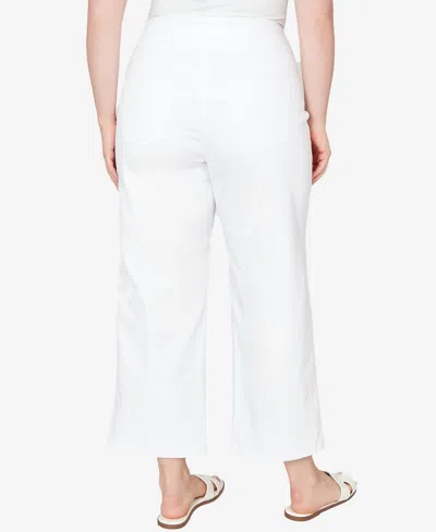 Ruby Rd. Plus Size Embroidered Stovepipe Pull On Jeans In Multi