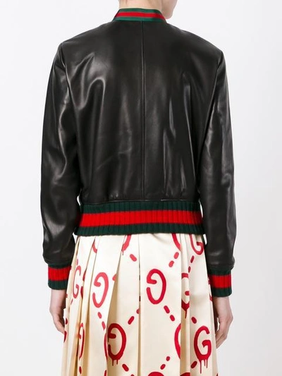 Shop Gucci Ruffle Bomber Jacket