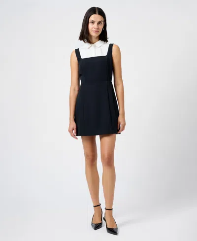 French Connection Echo Crepe Sleeveless Dress In Black
