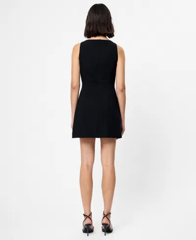 French Connection Echo Crepe Sleeveless Dress In Black