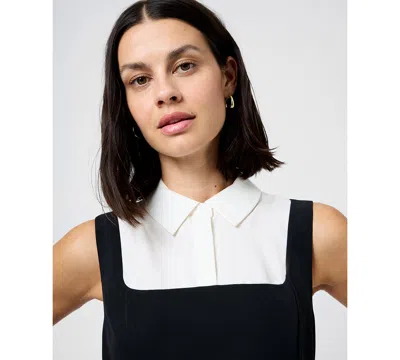 French Connection Echo Crepe Sleeveless Dress In Black