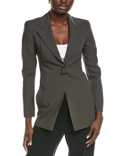 Akris Alpha Wool Blazer In Gray