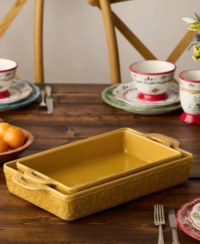 Certified International Provence Medium Rectangular Baker In Yellow
