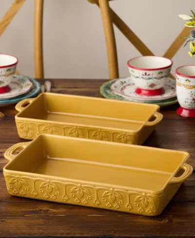Certified International Provence Medium Rectangular Baker In Yellow