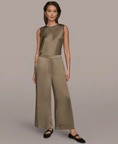 Donna Karan Weekend Women's Pull-on Relaxed Pants In Green