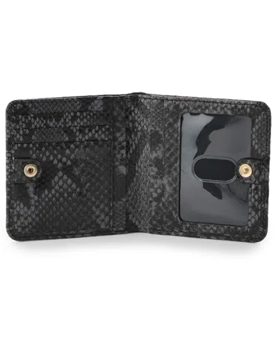 Brahmin Jane Dietrich Back Zipper Wallet In Black
