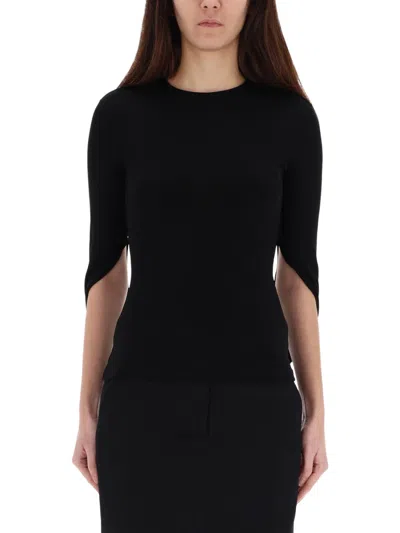 Alexander Wang Draped Back Top In Black