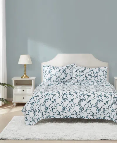 Truly Soft Printed Bow 3-pc. Sheet Set, Twin Xl In Multi