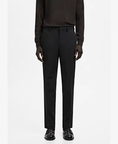 Mango Regular Fit Jeans In Black