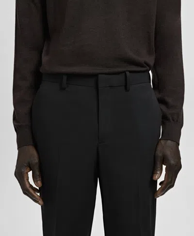 Mango Regular Fit Jeans In Black