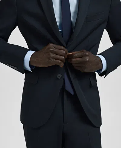 Mango Slim Fit Suit Jacket In Blue
