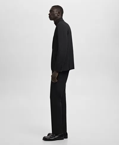 Mango Regular Fit Jeans In Black