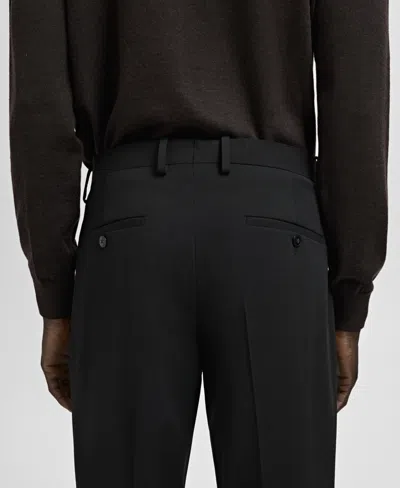 Mango Regular Fit Jeans In Black