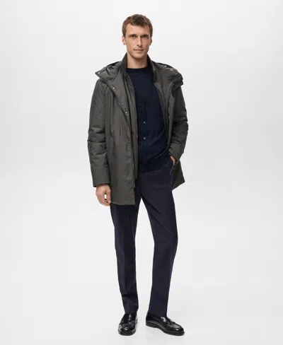Mango Men's Coolmax Technology Waterproof Parka In Gray