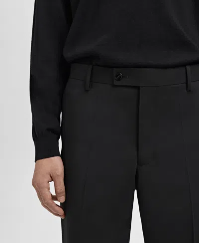 Mango Suit Pants In Black