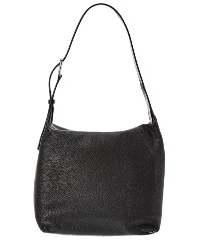 The Row Isa Leather Hobo Bag In Black