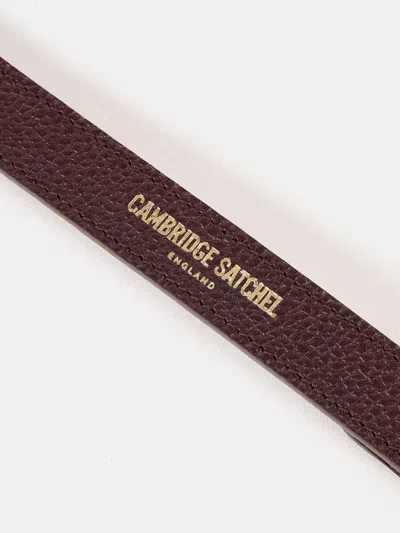 Cambridge Satchel The Crossbody Strap In Burgundy