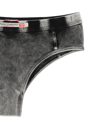 Diesel Underwear Set Contrast Stitching Elasticated Waistband In Gray