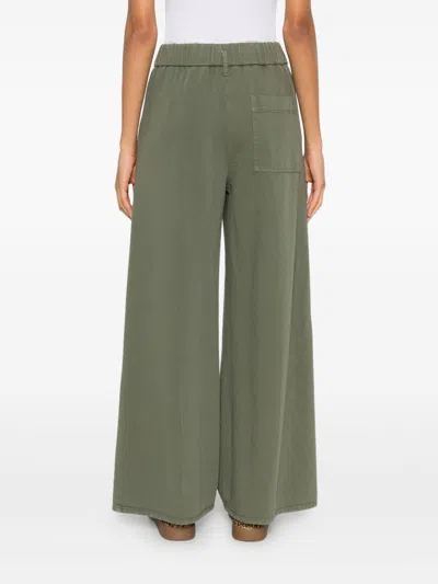 Forte Forte Elastic-waistband Trousers In Green