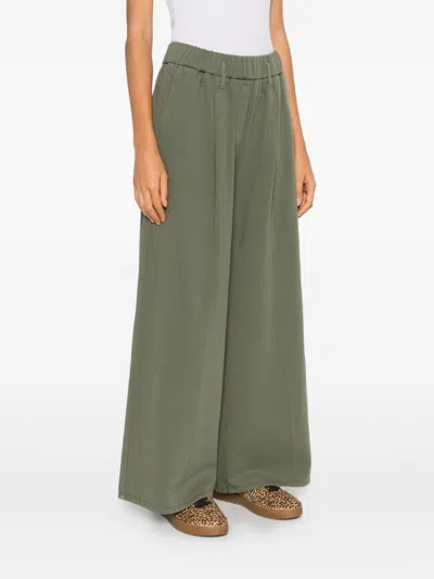 Forte Forte Elastic-waistband Trousers In Green