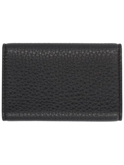 Givenchy Black Calf Leather Wallet In Black
